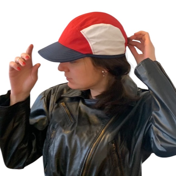 NWOT Adjustable Red, White, and Blue Color-block Ball Cap Hat - Picture 8 of 16